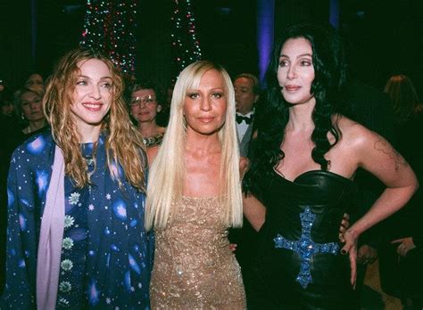 madonna and versace|Donatella Versace .